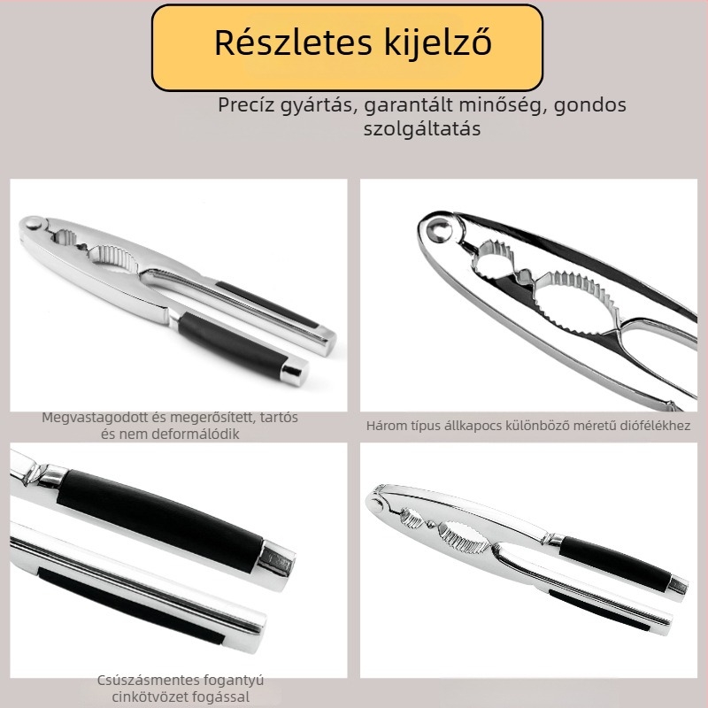 Multifunkcionális dióklipsz — modern minimalista kialakítás (Anyag: cinkötvözet; Kezelés testreszabása: Igen; Logó nyomtatása: Igen; Márka: Jia Le Meng)
