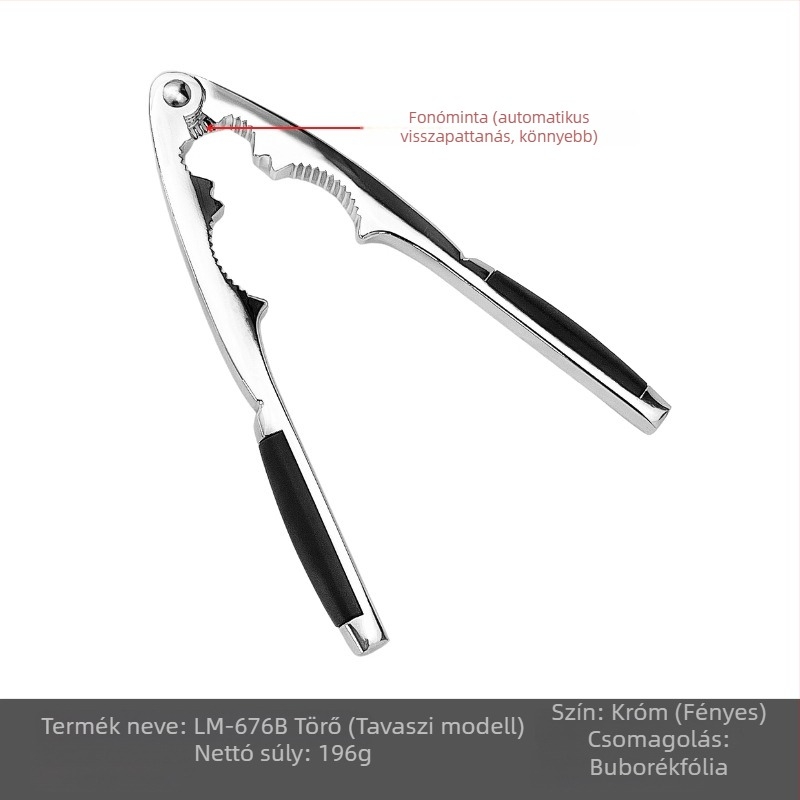 Multifunkcionális dióklipsz — modern minimalista kialakítás (Anyag: cinkötvözet; Kezelés testreszabása: Igen; Logó nyomtatása: Igen; Márka: Jia Le Meng)