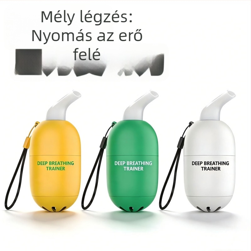 Új S2 típusú légzőedző, légzőhantel, tüdőkapacitás-edző, fitnesz készülék