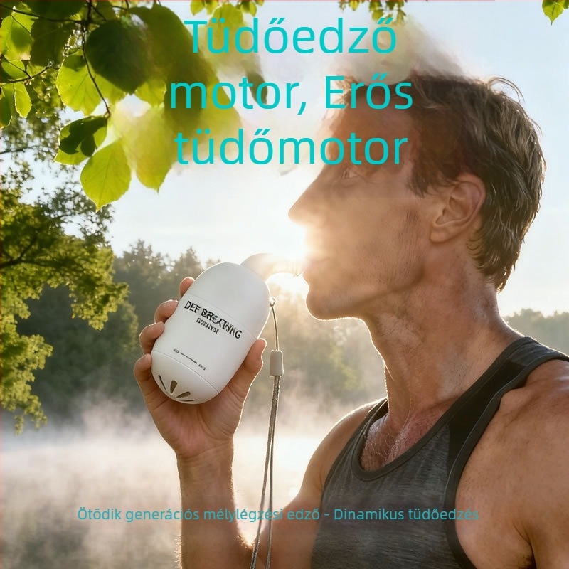 Új S2 típusú légzőedző, légzőhantel, tüdőkapacitás-edző, fitnesz készülék