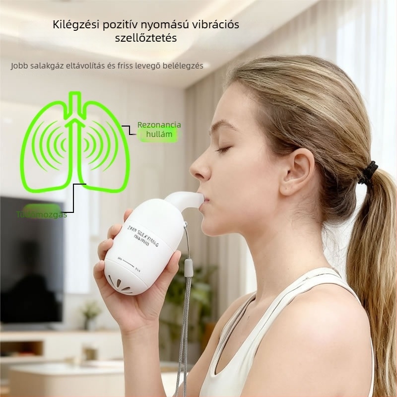 Új S2 típusú légzőedző, légzőhantel, tüdőkapacitás-edző, fitnesz készülék