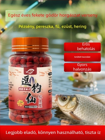 Granulált horgászcsali – univerzális halcsali, granuláris forma, kategória: halcsali