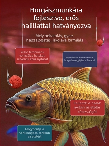 Granulált horgászcsali – univerzális halcsali, granuláris forma, kategória: halcsali