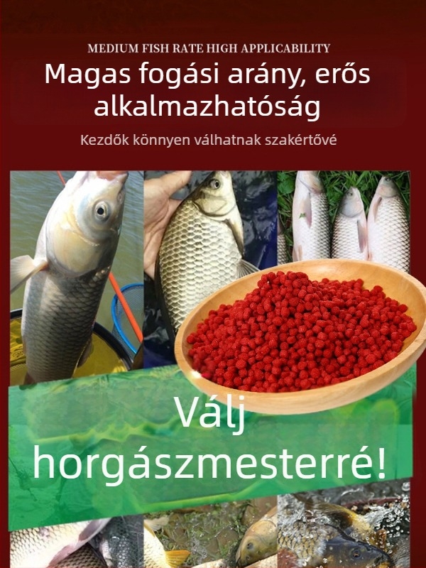 Granulált horgászcsali – univerzális halcsali, granuláris forma, kategória: halcsali