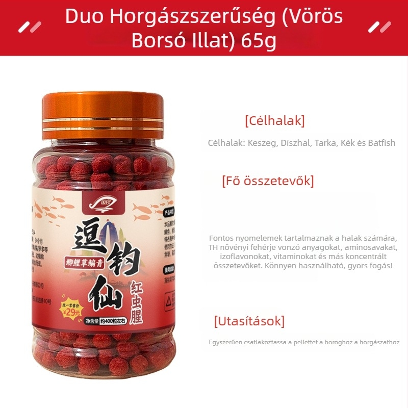 Granulált horgászcsali – univerzális halcsali, granuláris forma, kategória: halcsali