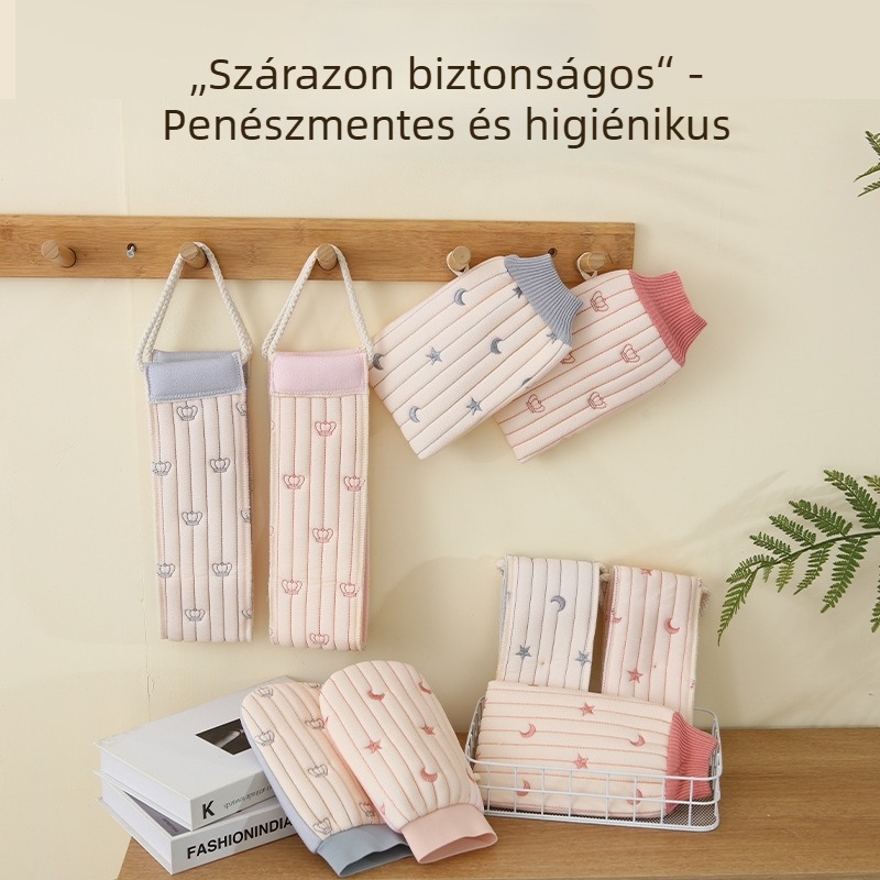 Koronás hímzésű, kétoldalas fürdőtörölköző, személyre szabható, rayon anyag, univerzális használat