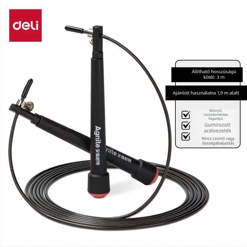 Effective acélhuzalos ugrókötél gyors ugráláshoz, modell F4137s, edzéshez