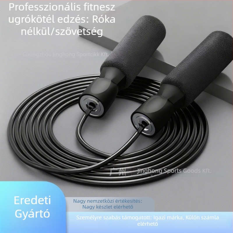 Ugrókötél habos fogantyúkkal és csapágyas rendszerrel, PVC, hossz 280 cm, Hongyouhong