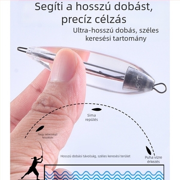 5 darab ólommal növelt lassú süllyedésű dobósegéd, hosszú hatótávolságú dobáshoz, kíméli a zsinórt