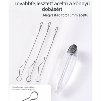 5 darab ólommal növelt lassú süllyedésű dobósegéd, hosszú hatótávolságú dobáshoz, kíméli a zsinórt