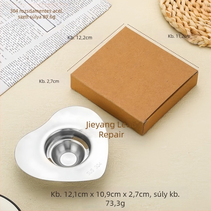 Rozsdamentes acél tojásfehérje szeparáló – kézi konyhai eszköz logónyomtatási és testreszabható márkázási lehetőséggel