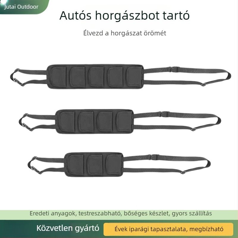 Autóba szerelt horgászbot tartó a hátsó ülésekhez, univerzális rögzítés és csali tartó, horgászbot felerősítés, hordozható horgászfelszerelés-kiegészítő