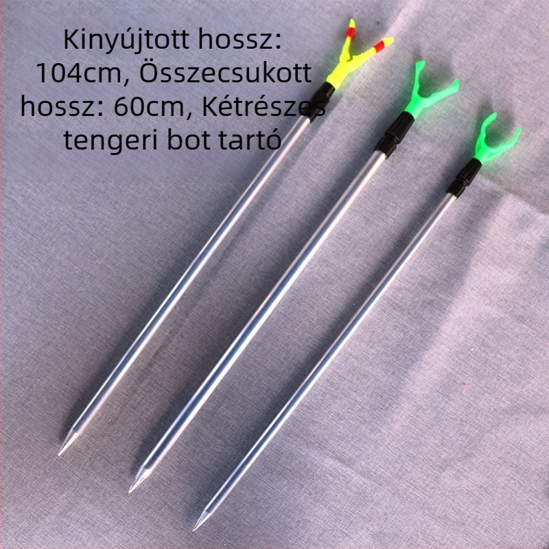 Földbe süllyeszthető horgászbot-tartó, Y-alakú megerősített tengeri bot állvány, egyrészes tokozás