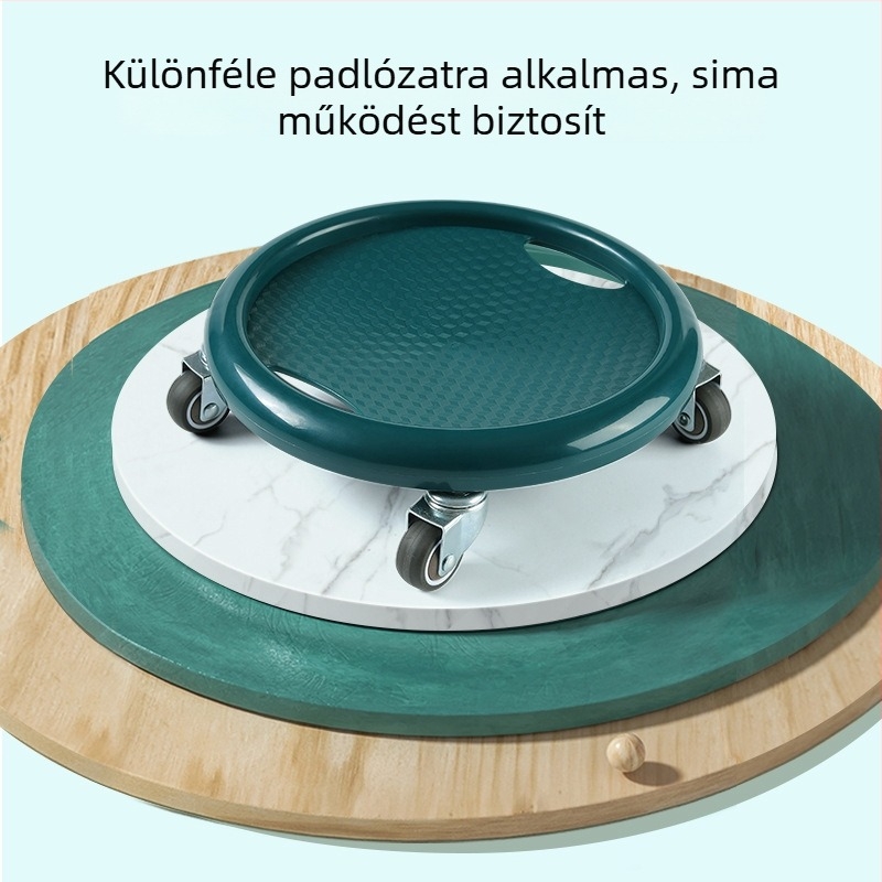 Négylábú hasizom-edző kerék, csendes működés, univerzális modell, ideális irodába, otthonra és a szabadba – súly 0,85 kg