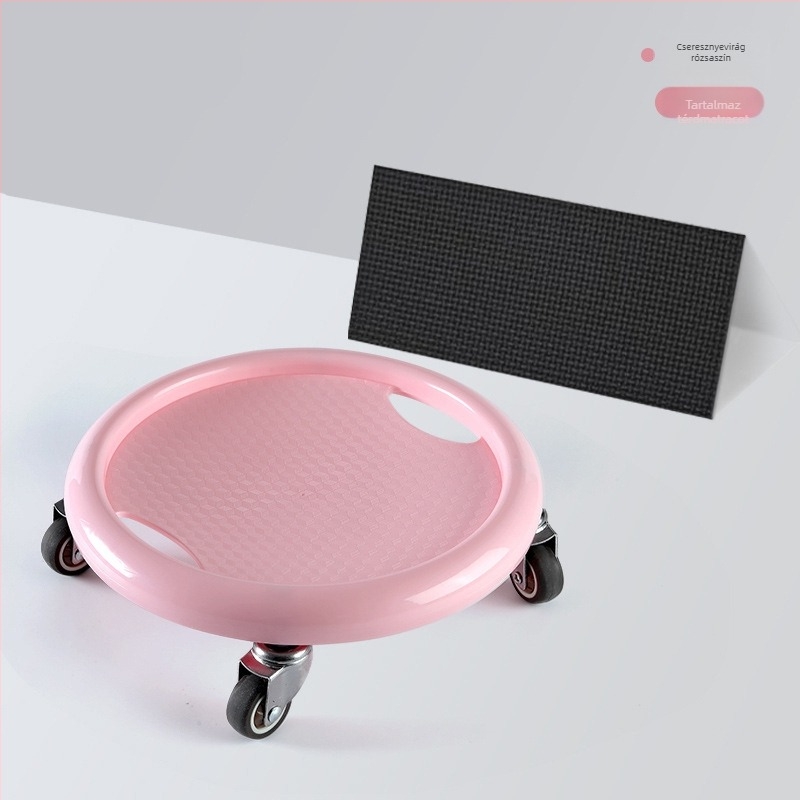 Négylábú hasizom-edző kerék, csendes működés, univerzális modell, ideális irodába, otthonra és a szabadba – súly 0,85 kg
