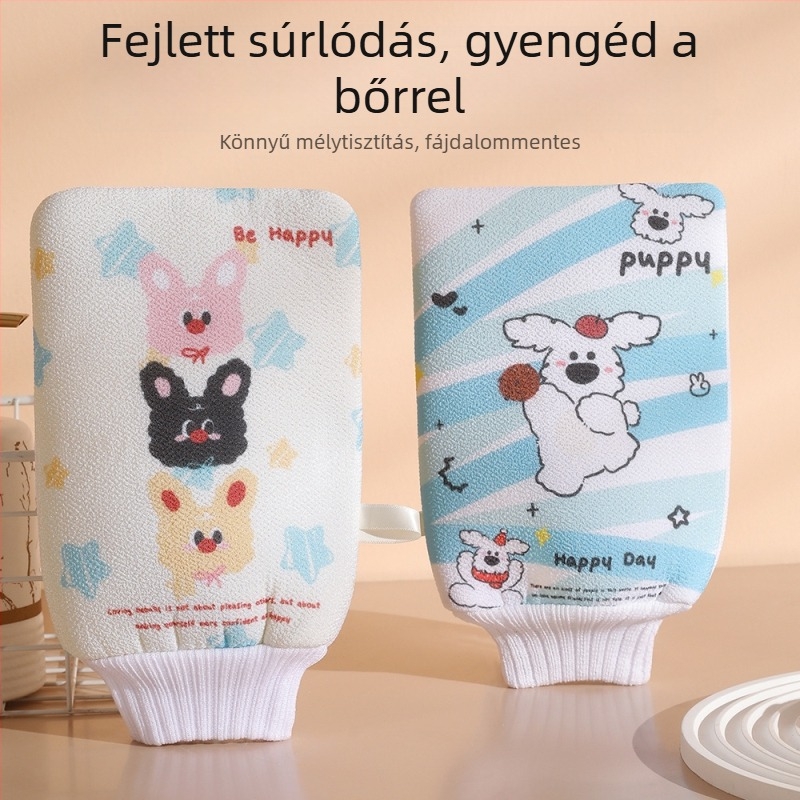 Exfoliáló fürdő kesztyű - kettős réteg, 100% viszkóz, Enjoy márka, általános használatra