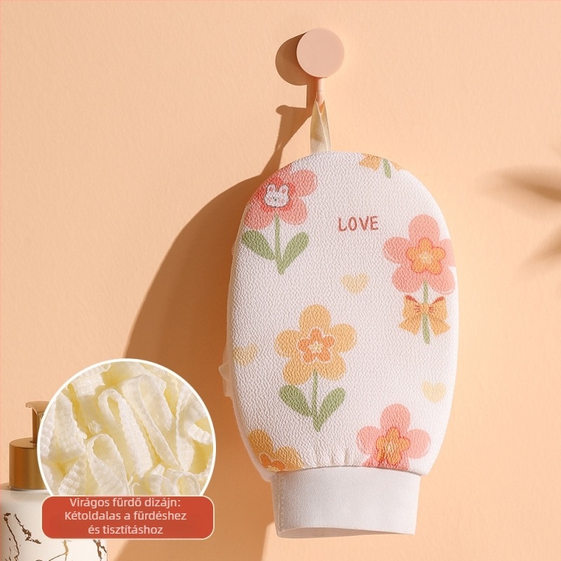 Exfoliáló fürdő kesztyű - kettős réteg, 100% viszkóz, Enjoy márka, általános használatra