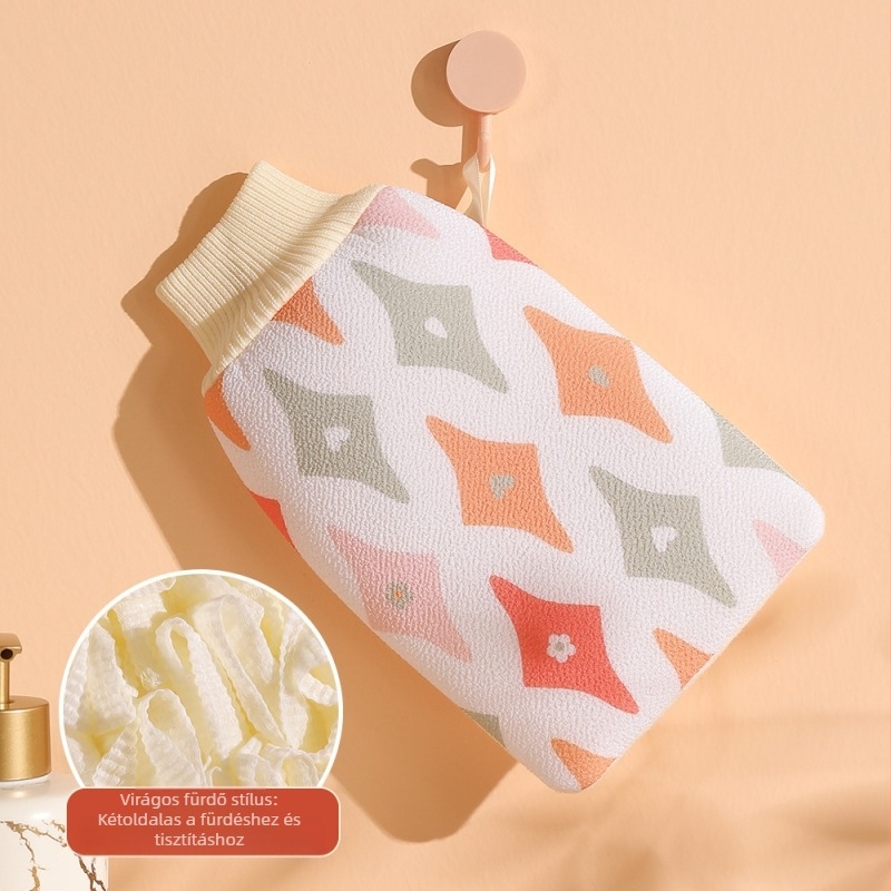 Exfoliáló fürdő kesztyű - kettős réteg, 100% viszkóz, Enjoy márka, általános használatra