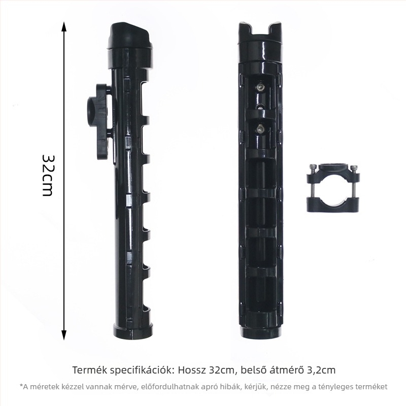 Lexin horgászbot tartó motorkerékpárhoz és elektromos járműhöz, hordozható rögzítő és tárolókeret, tartalmaz csali készletet