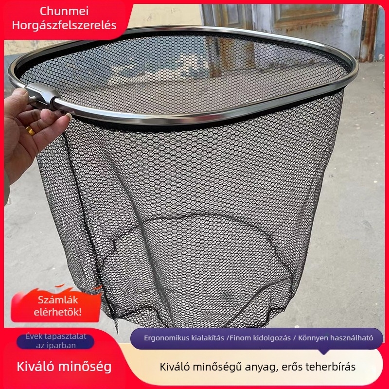 Kör alakú tömör rozsdamentes acél hálószita szita horgászathoz
