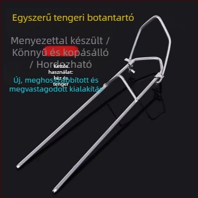 Mingju fém tengerhorgász bot állvány – földbe helyezhető alap tengeri horgászathoz