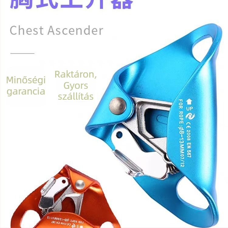 Mellkas-ascender mászó készülék — Q&C, repülőgép-alumínium, esésvédő