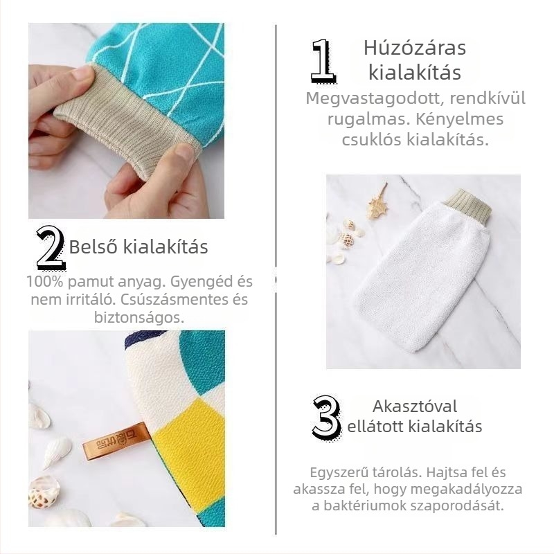 Stone Morning — exfoláló felület viszkóz keverékéből készült törölközőanyaggal • általános használat • testreszabható mennyiség a csomagban