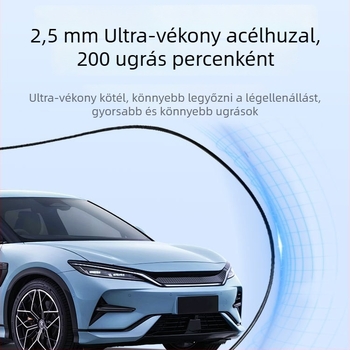 Acélhuzalos ugrókötél – Aurora speed, PP anyag, fitnesz eszköz iskolai sportokhoz, 2026 tavasz