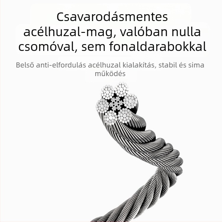 Acélhuzalos ugrókötél – Aurora speed, PP anyag, fitnesz eszköz iskolai sportokhoz, 2026 tavasz