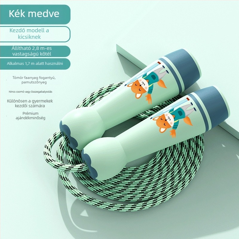 Gyerekeknek szánt ugrókötél karikatúra mintával, ABS anyagból, gyermekeknek, teljes test edzés és aerob ugrások