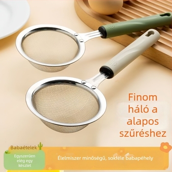 Tojáshabosító – három részes szűrőhálós készlet tojásfehérje szétválasztóval, kézi, nem elektromos sütőeszköz, modern minimalista dizájn
