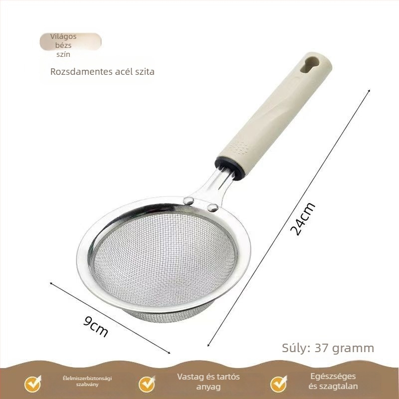 Tojáshabosító – három részes szűrőhálós készlet tojásfehérje szétválasztóval, kézi, nem elektromos sütőeszköz, modern minimalista dizájn