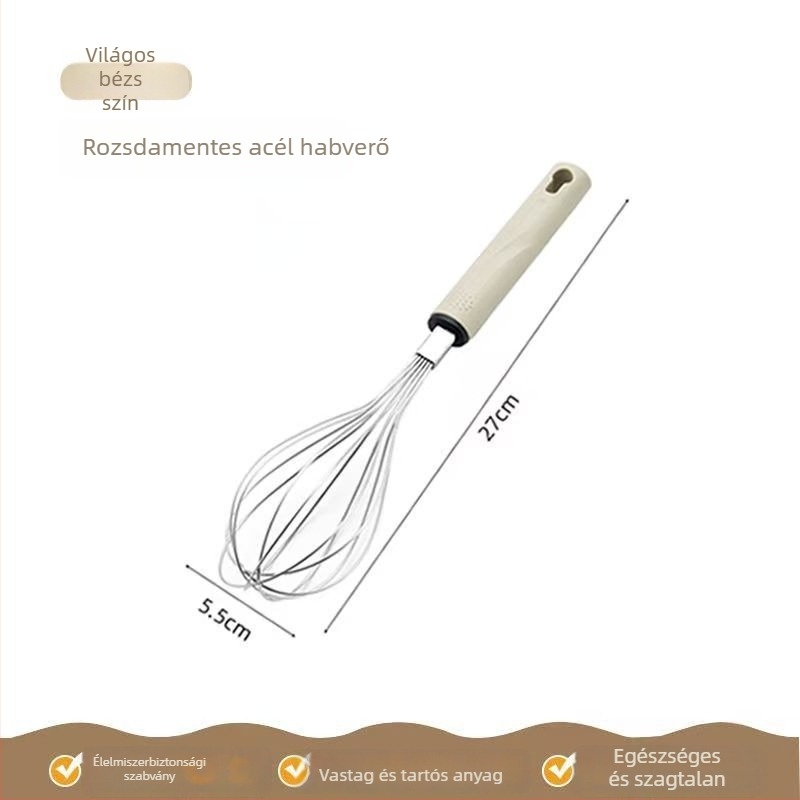 Tojáshabosító – három részes szűrőhálós készlet tojásfehérje szétválasztóval, kézi, nem elektromos sütőeszköz, modern minimalista dizájn