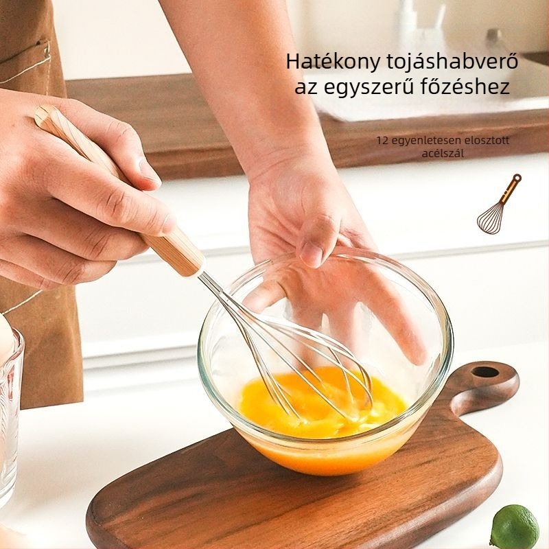 Tojásfehérje–tojássárgája szétválasztó készlet, 304 rozsdamentes acélból, mérőedény, szűrőszita és leszűrő (kézi használat)