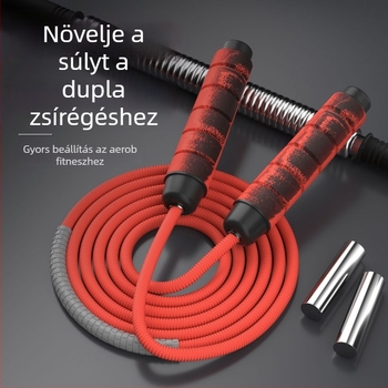 Angtop Súlyozott ugrókötél, Vast pamut kötél, Felnőtteknek, Fitnesz és testépítés