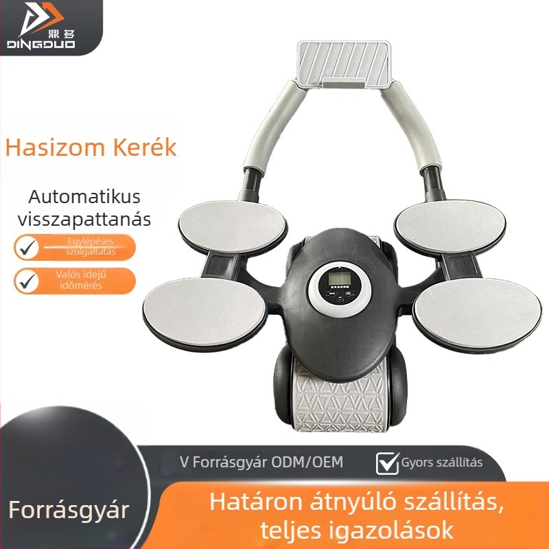 Kezdőknek szánt hasizomkerék, nem összehajtható, többfunkciós otthoni használatra, könyöktámasz, 2 kg