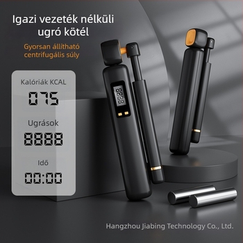 Vezeték nélküli ugrálókötél fitneszhez, súlyozott golyóval és gravitációs számlálóval, ABS kivitel, nőknek