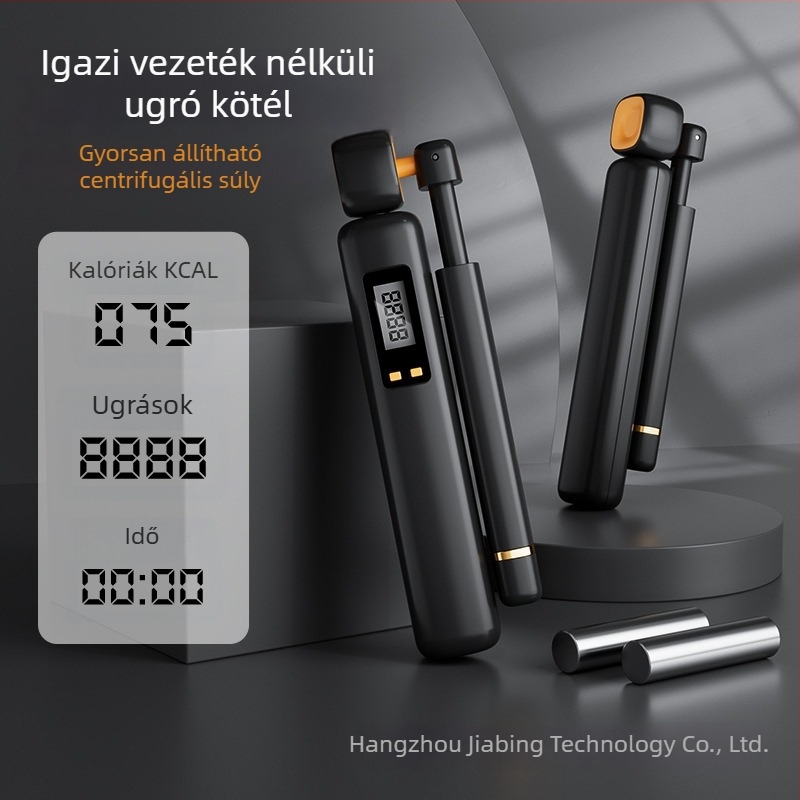 Vezeték nélküli ugrálókötél fitneszhez, súlyozott golyóval és gravitációs számlálóval, ABS kivitel, nőknek