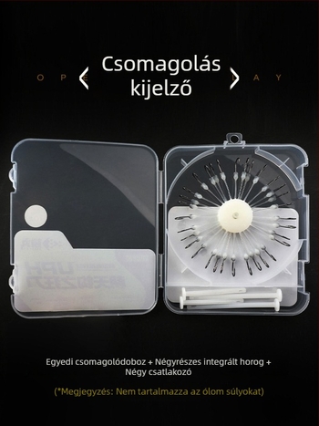 Nyolc karmú horog, vulkanizált robbanó horog, anti-akadás, anti-gubancolódás, kétnyeles négyszögletes horog harcsa számára
