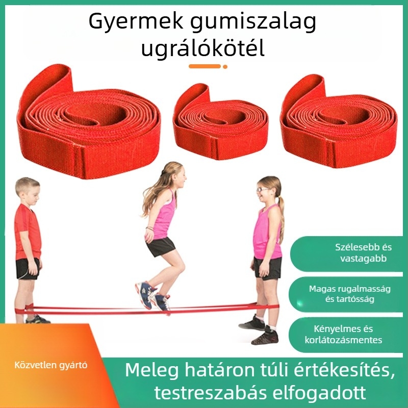 Hosszú nylon ugrókötél gyerekeknek — gyerekbarát ugrókötél, családi interaktív, általános iskolás diákok számára