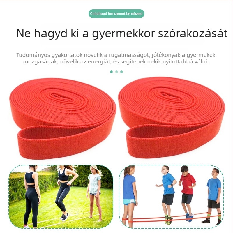Hosszú nylon ugrókötél gyerekeknek — gyerekbarát ugrókötél, családi interaktív, általános iskolás diákok számára