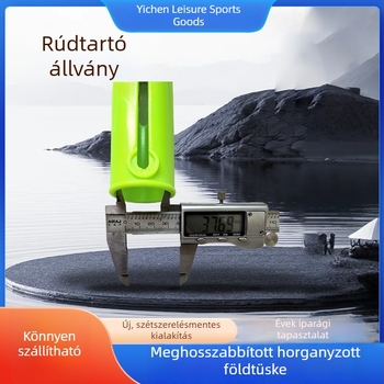 Kültéri horgászbot tartó, hordozható bottartó állvány, horgászfelszerelés kiegészítők, földbe süllyeszthető tartó tengeri horgászathoz