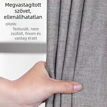 Vízálló és penészmentes fürdőszobai zuhanyfüggöny készlet, vastított kivitel, furatmentes telepítés, száraz–nedves elválasztás, mágneses felakasztás