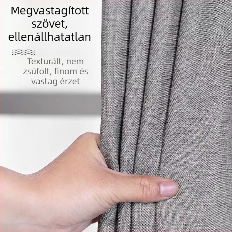 Vízálló és penészmentes fürdőszobai zuhanyfüggöny készlet, vastított kivitel, furatmentes telepítés, száraz–nedves elválasztás, mágneses felakasztás