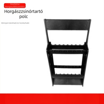 Oshima műanyag horgászbot-tároló és kiállító állvány