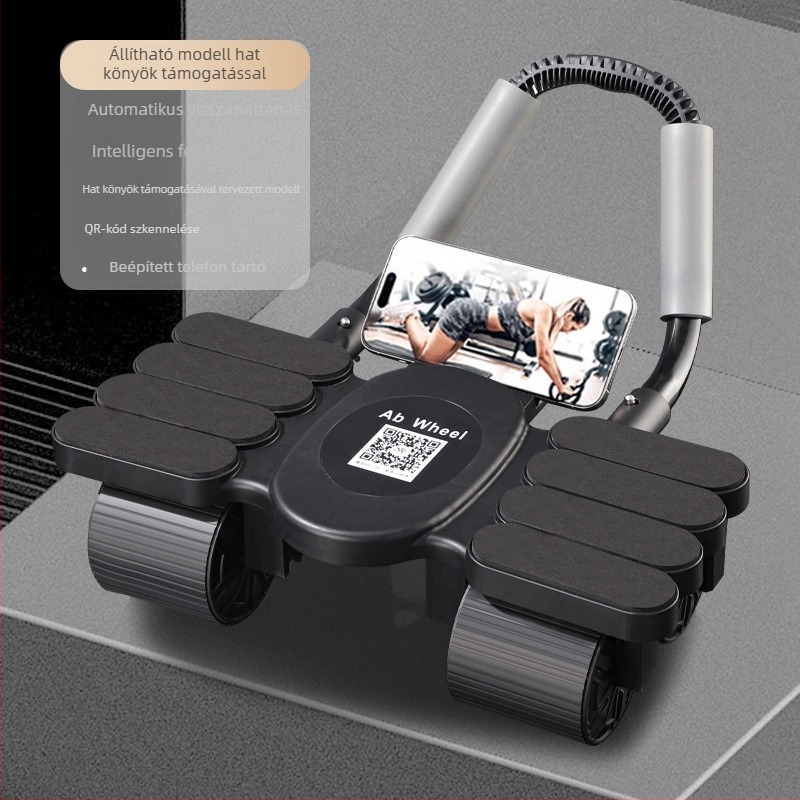Automatikus visszapattanású haskerék, négykerekes kialakítás, súly 1,9 kg, irodai és otthoni használatra
