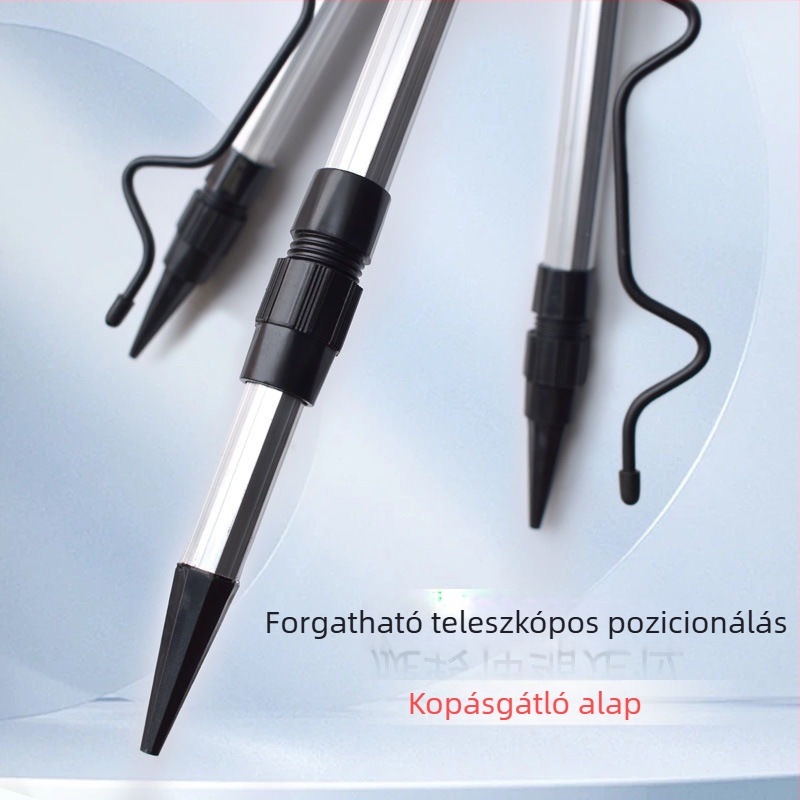 Két részes alumínium ötvözet orsó tartó háromlábú állvánnyal, 50 cm, többirányú forgatással