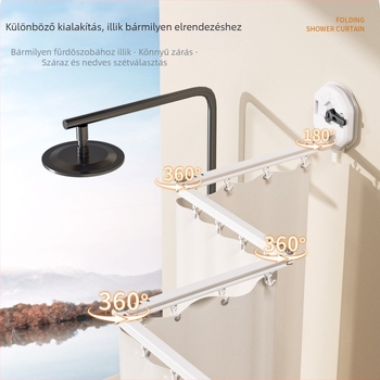 Booker Poliészter Zuhanyfüggöny – Modern Minimalista Stílus
