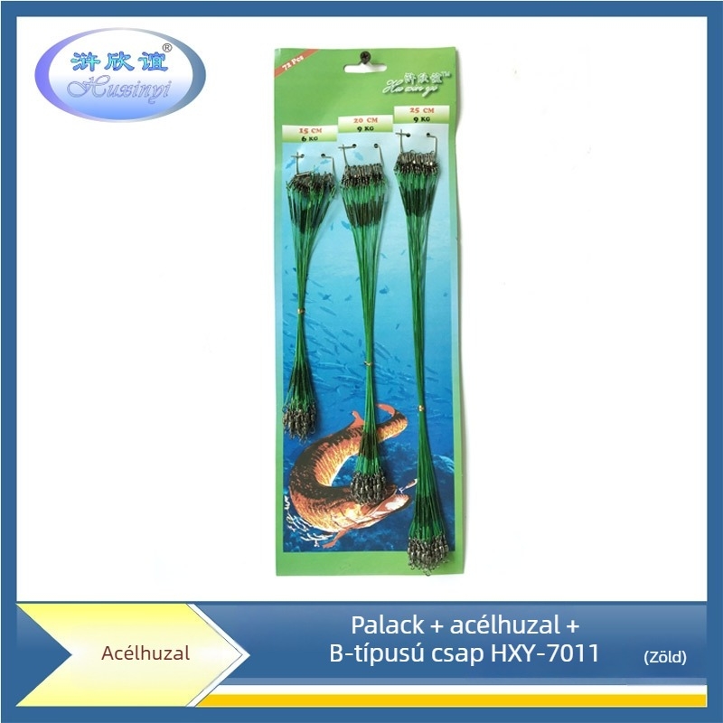 Luya horgászathoz gyors csatlakozó készlet: palack alakú forgó és B-pins elővezető zsinór