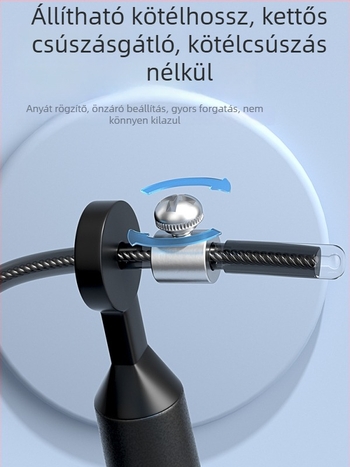 Xtep csapágyas ugrókötél, PVC, 3 m hossz, fitnesz eszköz, 2025 ősz kiadás